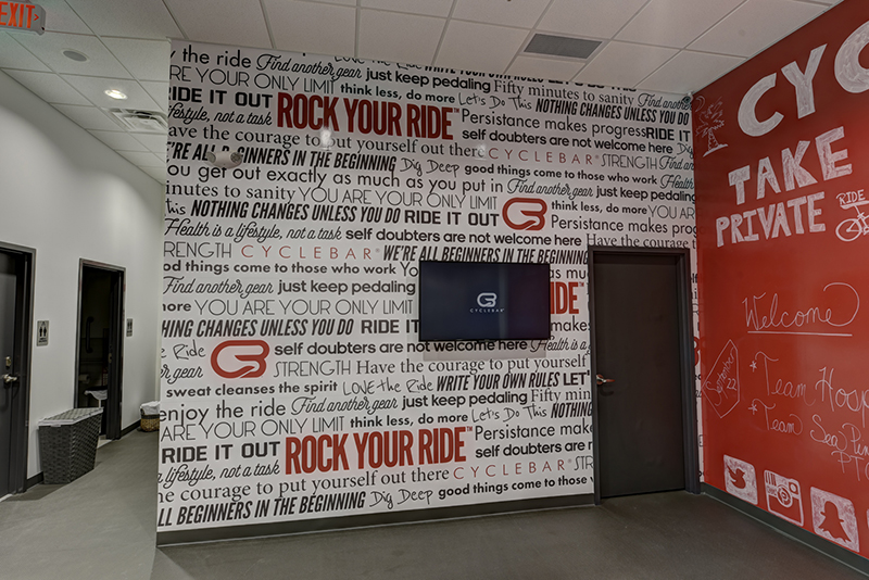 Cyclebar wall signage